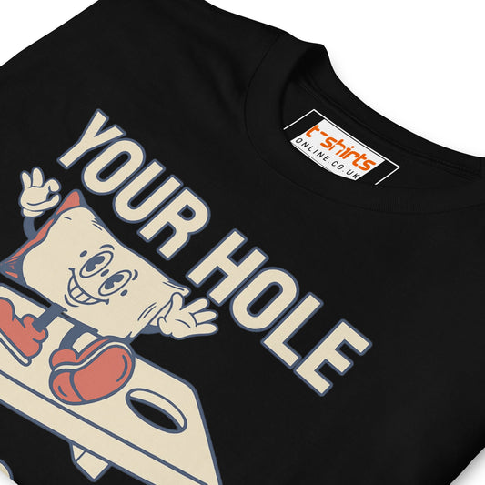 Your Hole is My Goal T-Shirt | Adult Humour Tee - Navy - T-Shirts Online