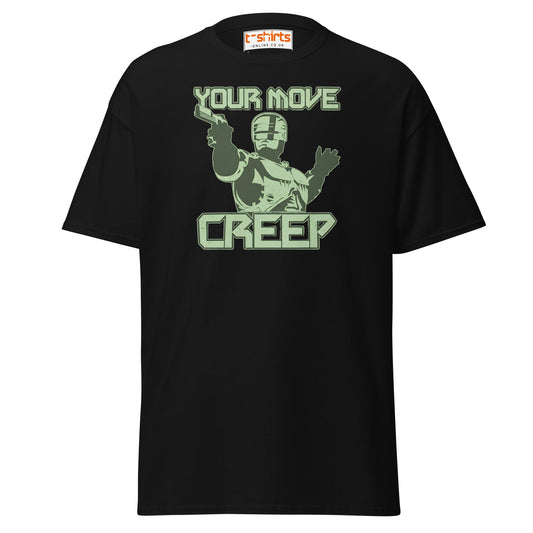 Your Move Creep Funny Robot T-Shirt - Black - T-Shirts Online