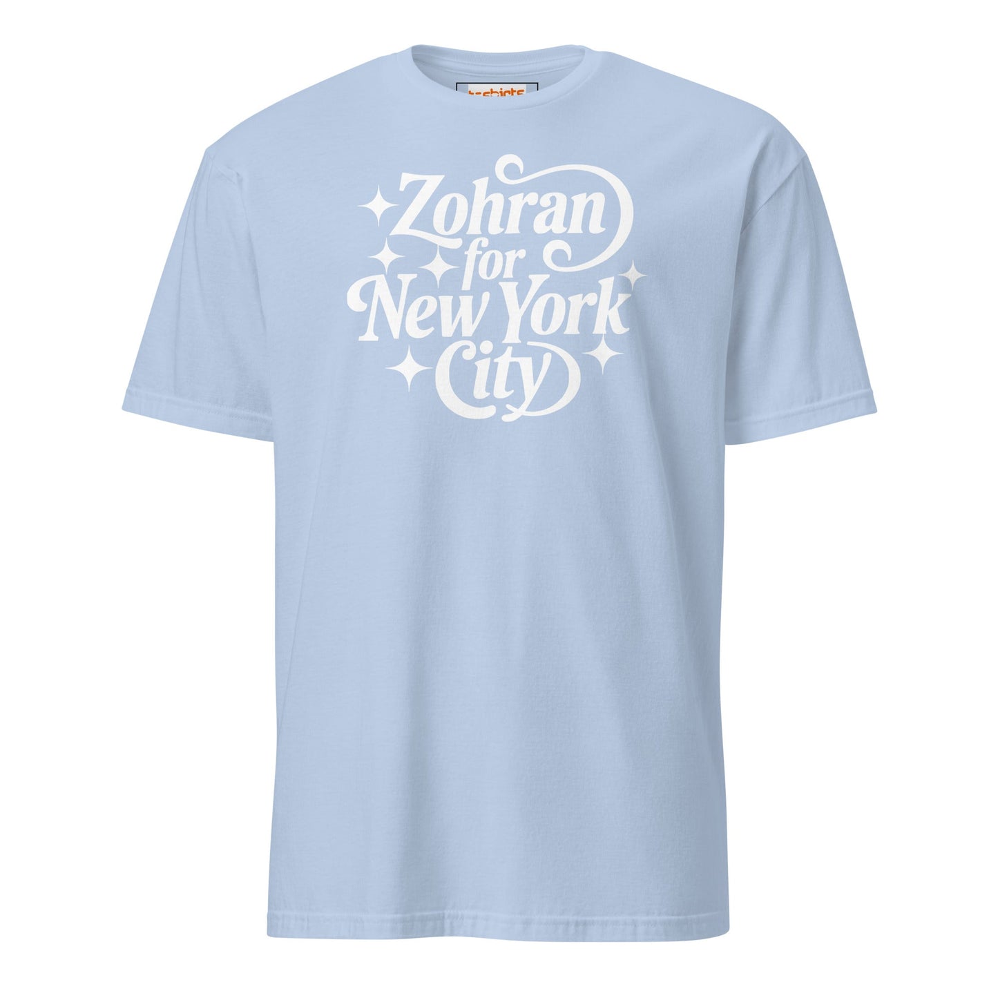 Zohran For New York T-Shirt – Political Campaign Tee - Light Blue - T-Shirts Online