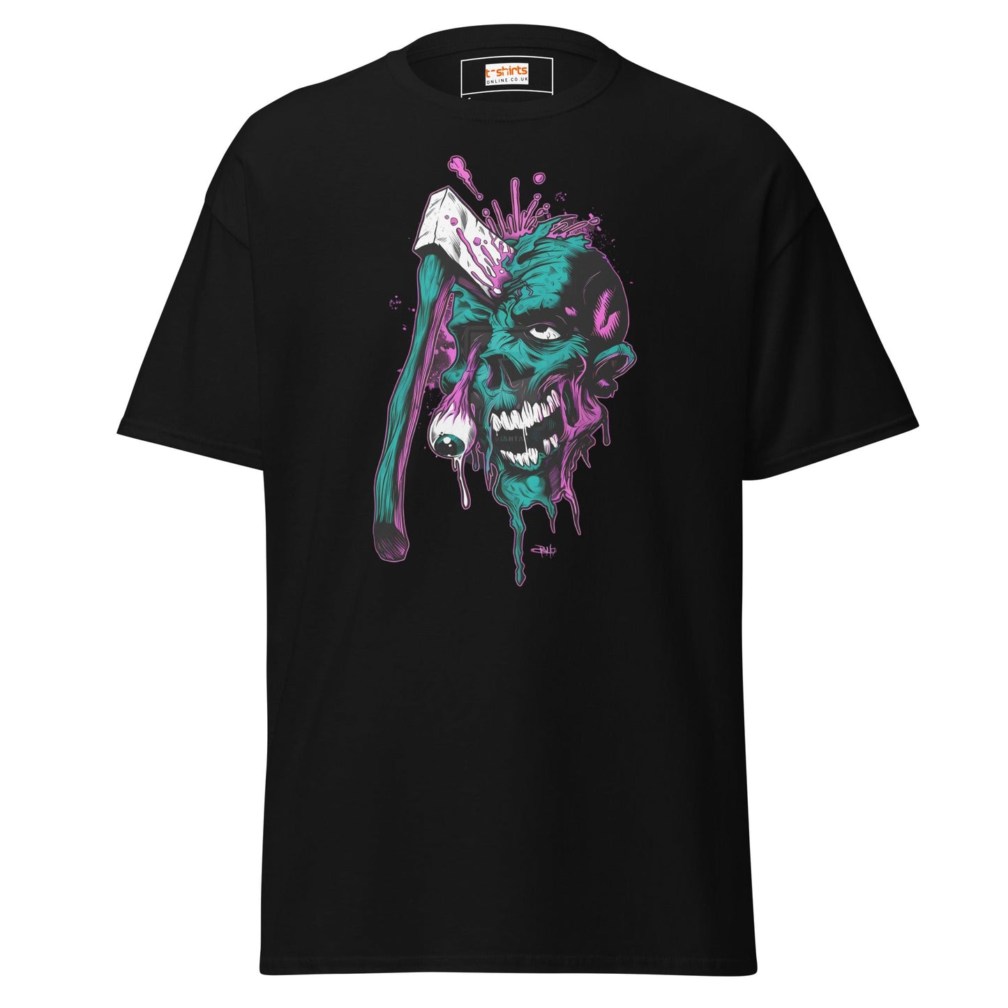 Zombie Axe | Zombie Horror T-Shirt - Black - T-Shirts Online