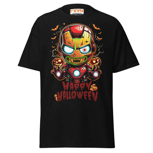 Zombie Iron Man T-Shirt | Halloween Parody Horror Tee - Black - T-Shirts Online