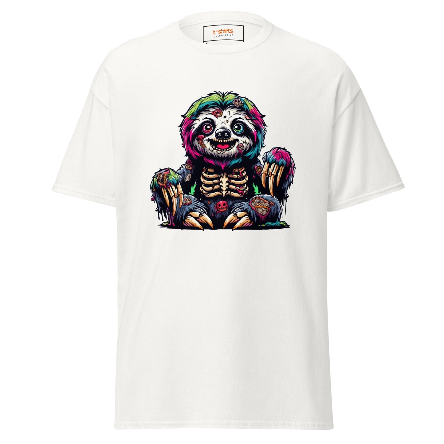 Zombie Sloth | Sloth T-Shirt - White - T-Shirts Online