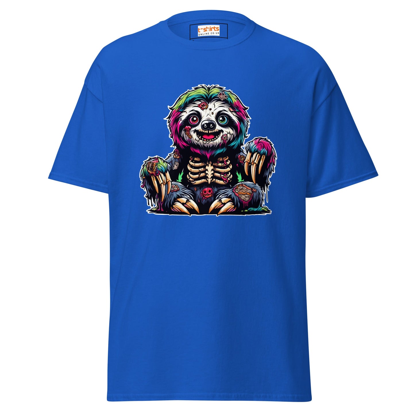 Zombie Sloth | Sloth T-Shirt - Royal - T-Shirts Online