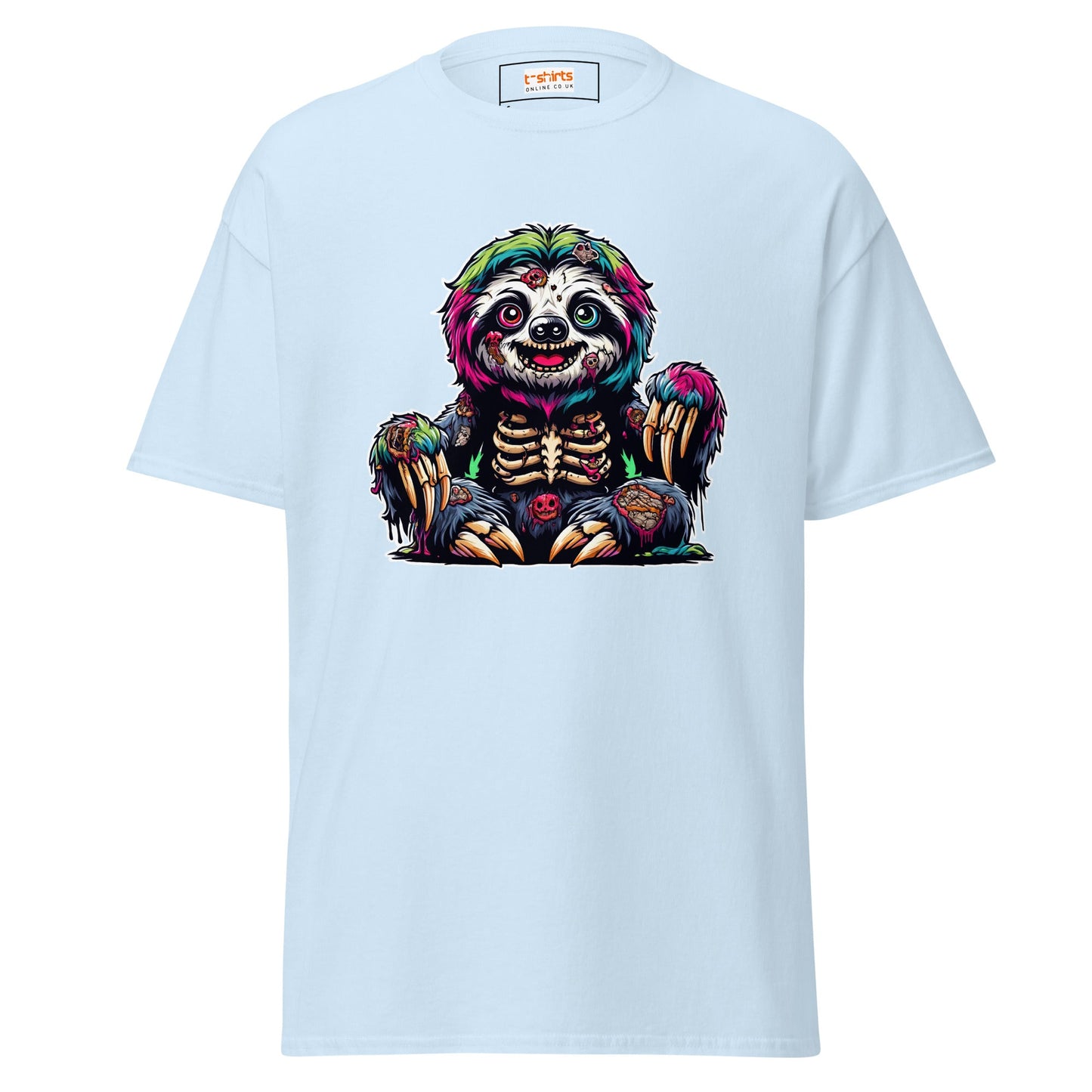 Zombie Sloth | Sloth T-Shirt - Light Blue - T-Shirts Online
