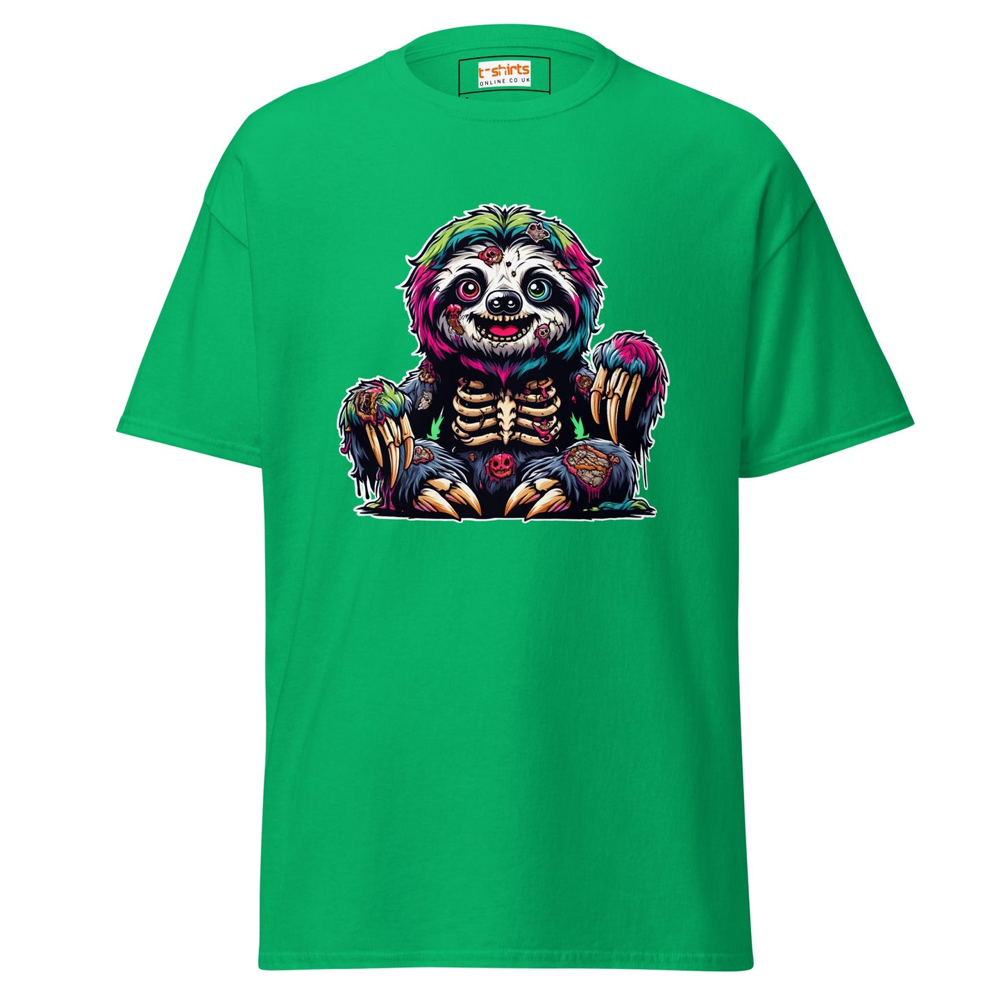 Zombie Sloth | Sloth T-Shirt - Irish Green - T-Shirts Online