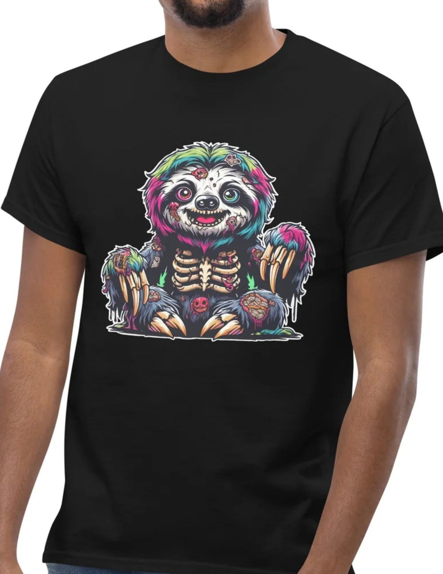Zombie Sloth | Sloth T-Shirt - Black - T-Shirts Online