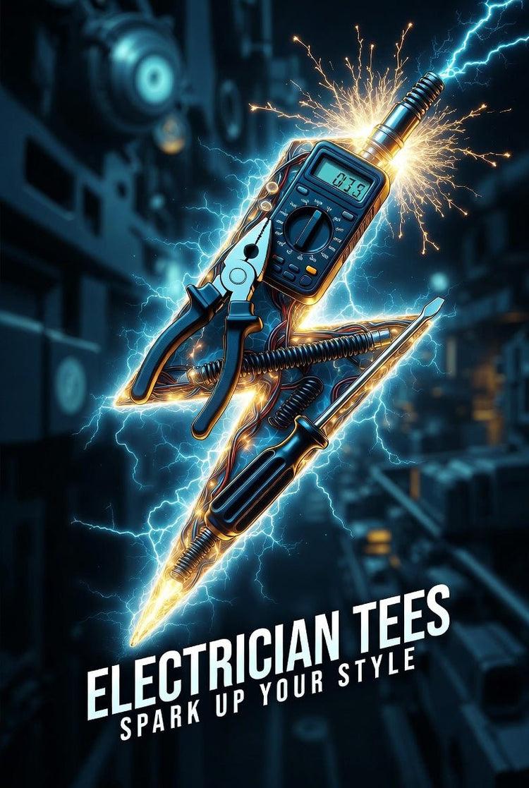 High-Voltage Humor: Electrician T-Shirts - T-Shirts Online