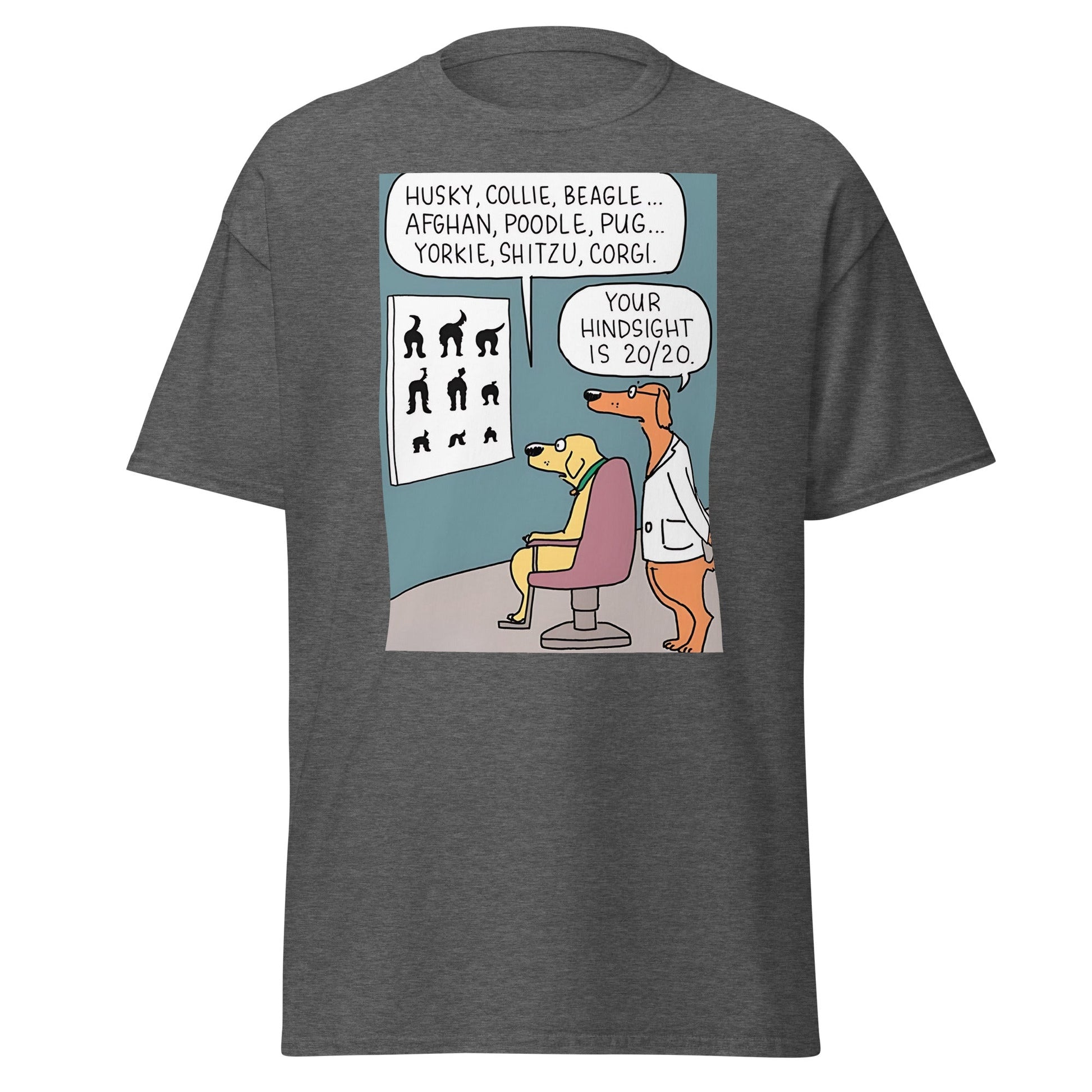 20/20 Vision | Meme T-Shirt - Dark Heather - T-Shirts Online