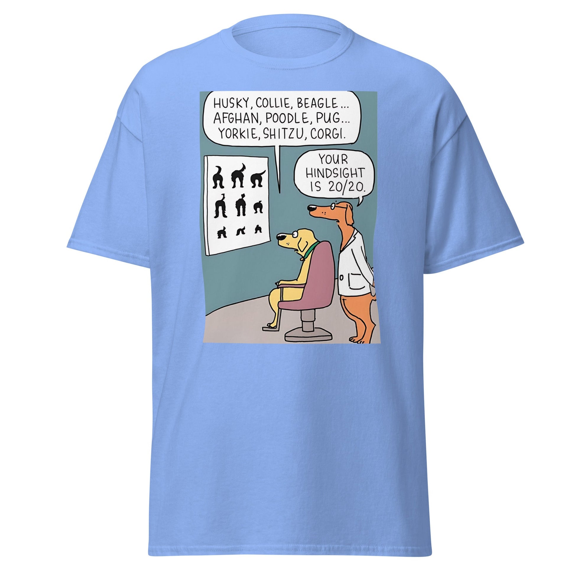 20/20 Vision | Meme T-Shirt - Carolina Blue - T-Shirts Online