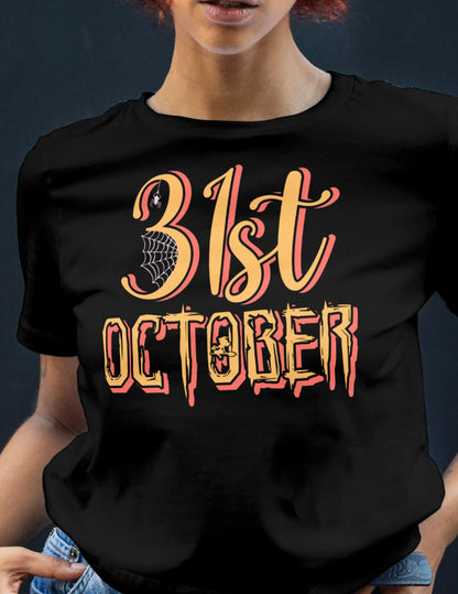 31st October | Halloween T-Shirt - Black - T-Shirts Online