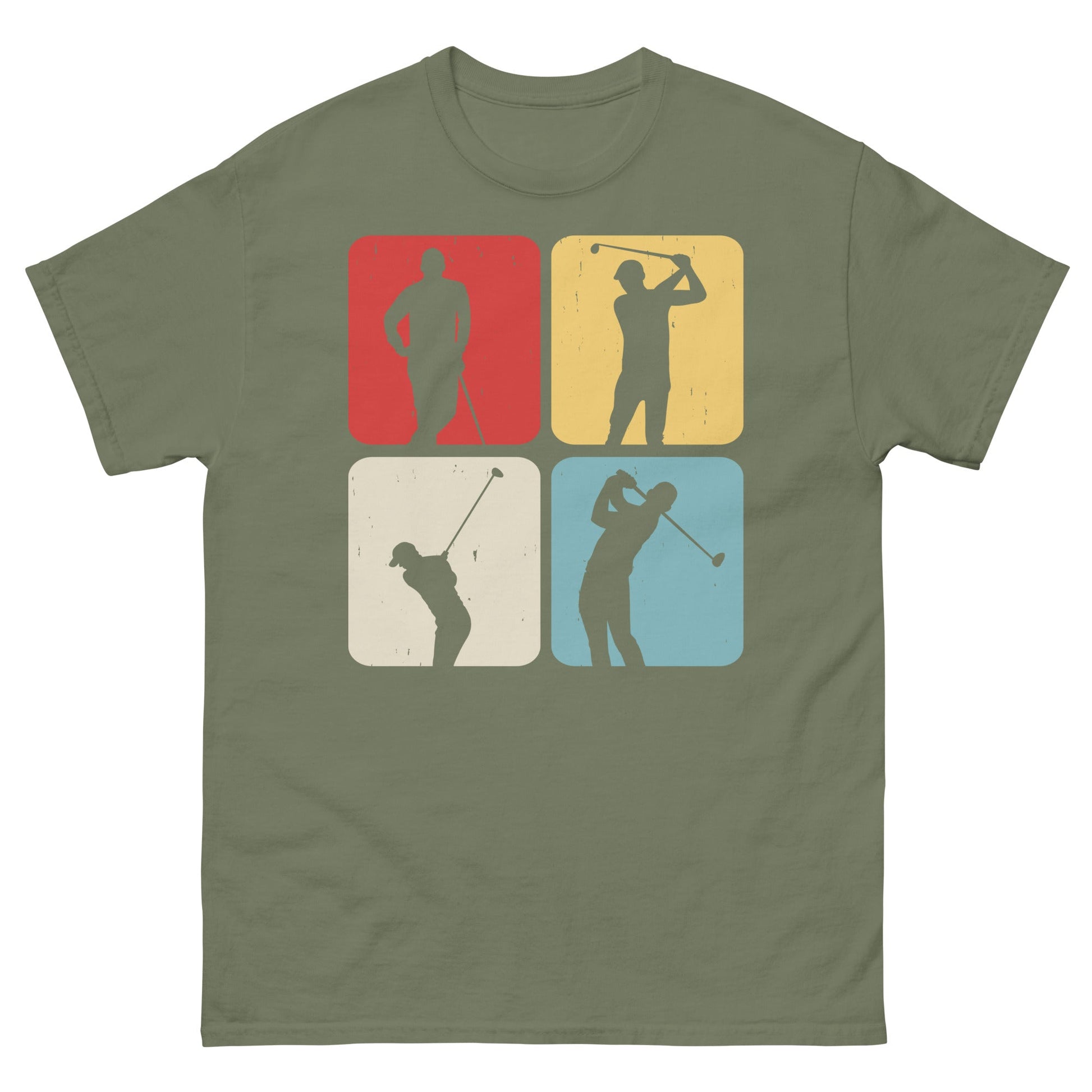 4 Golfers | Golfing T-Shirt - Military Green - T-Shirts Online