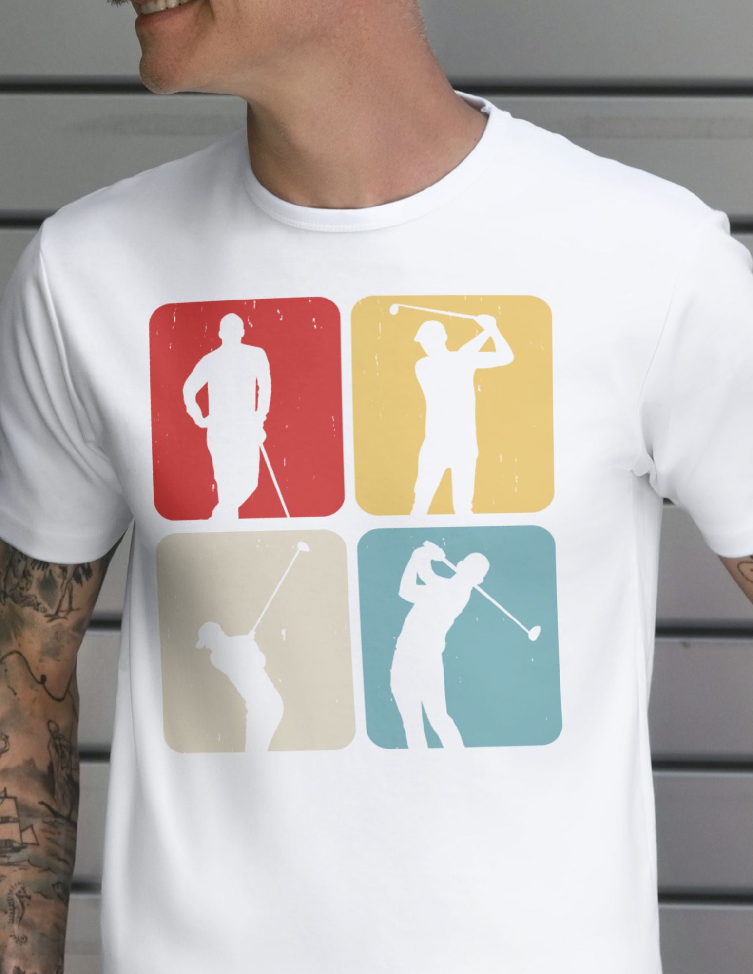 4 Golfers | Golfing T-Shirt - Black - T-Shirts Online