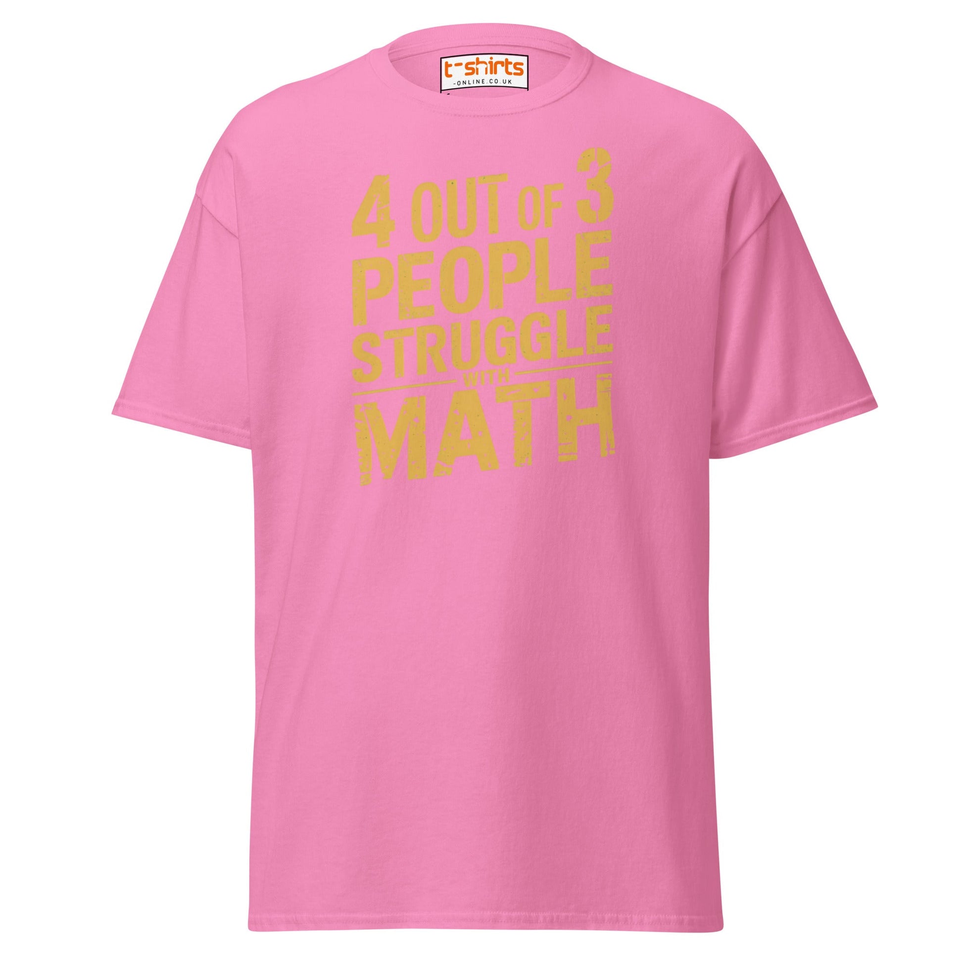 4 Out of 3 People Math Joke T-Shirt - Azalea - T-Shirts Online