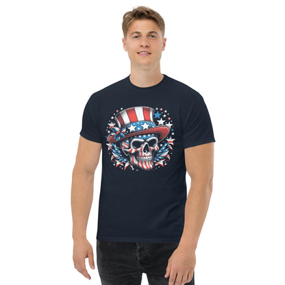 4th July Skull | Skull T-Shirt - Black - T-Shirts Online