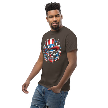 4th July Skull | Skull T-Shirt - Black - T-Shirts Online