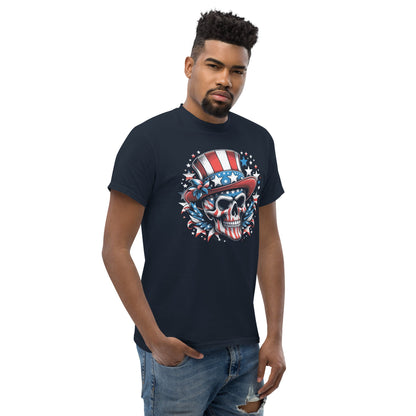 4th July Skull | Skull T-Shirt - Black - T-Shirts Online