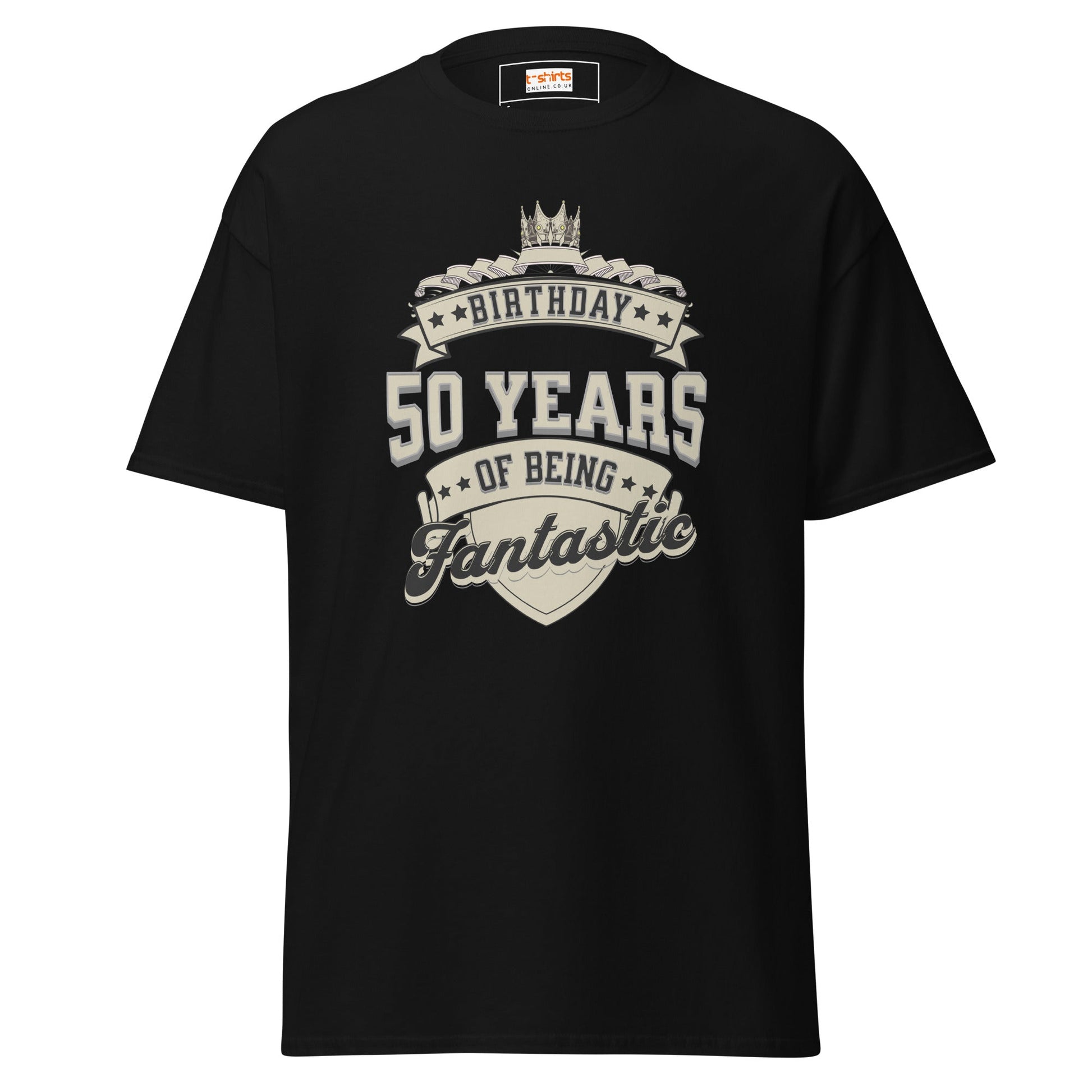 50th Birthday T-Shirt | Happy B Day Tee - Black - T-Shirts Online