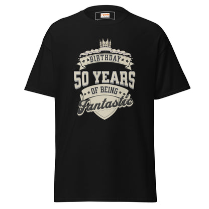 50th Birthday T-Shirt | Happy B Day Tee - Black - T-Shirts Online