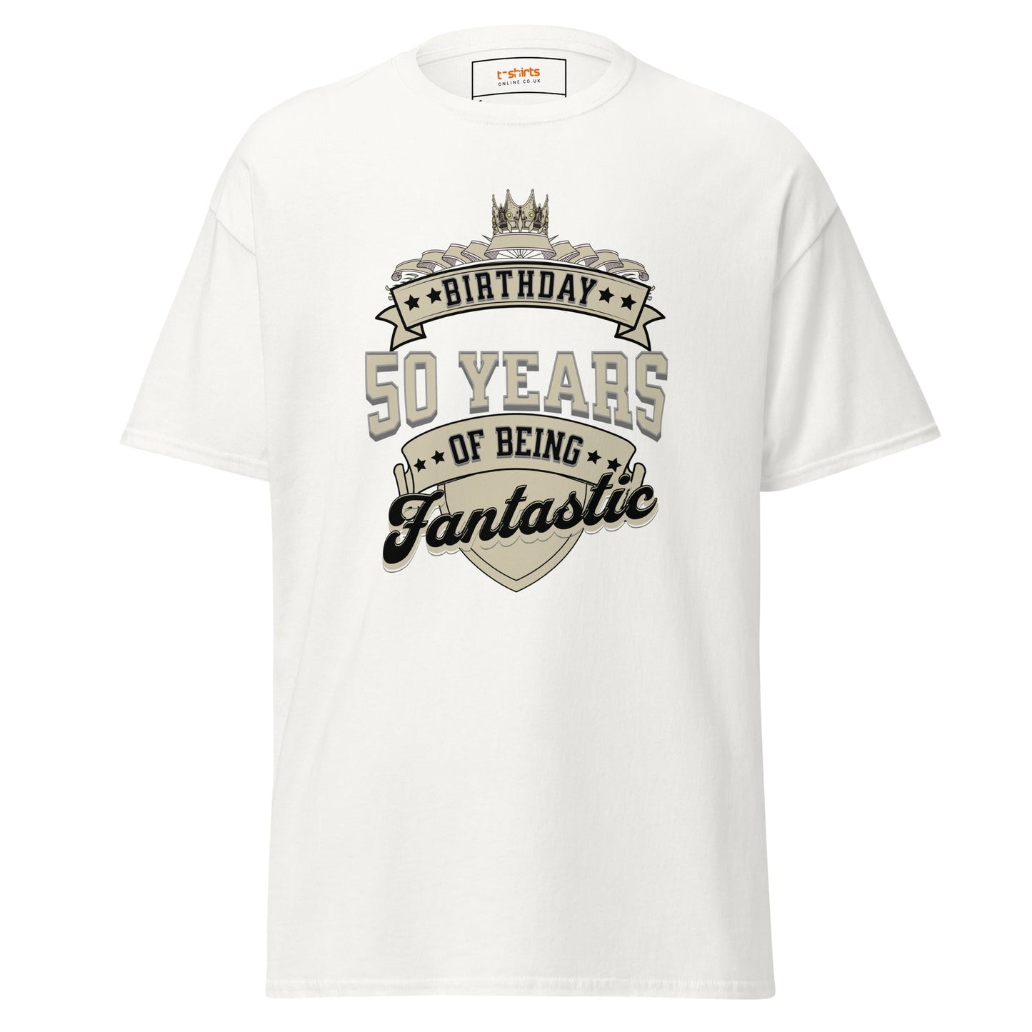 50th Birthday T-Shirt | Happy B Day Tee - White - T-Shirts Online