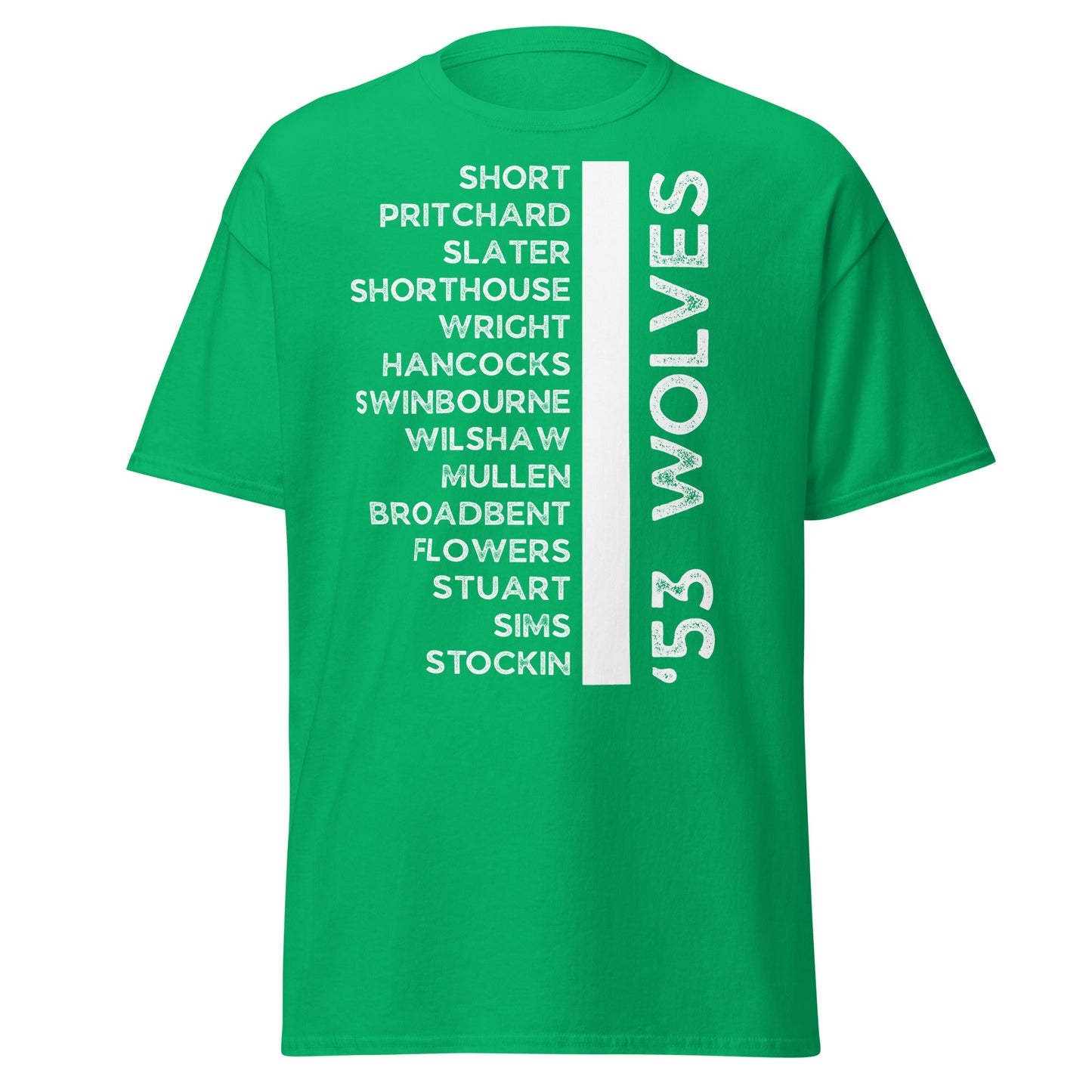 '53 Wolves Legends T-Shirt - 1953 - 54 Championship Squad Tee - Irish Green - T-Shirts Online