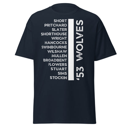 '53 Wolves Legends T-Shirt - 1953 - 54 Championship Squad Tee - Navy - T-Shirts Online