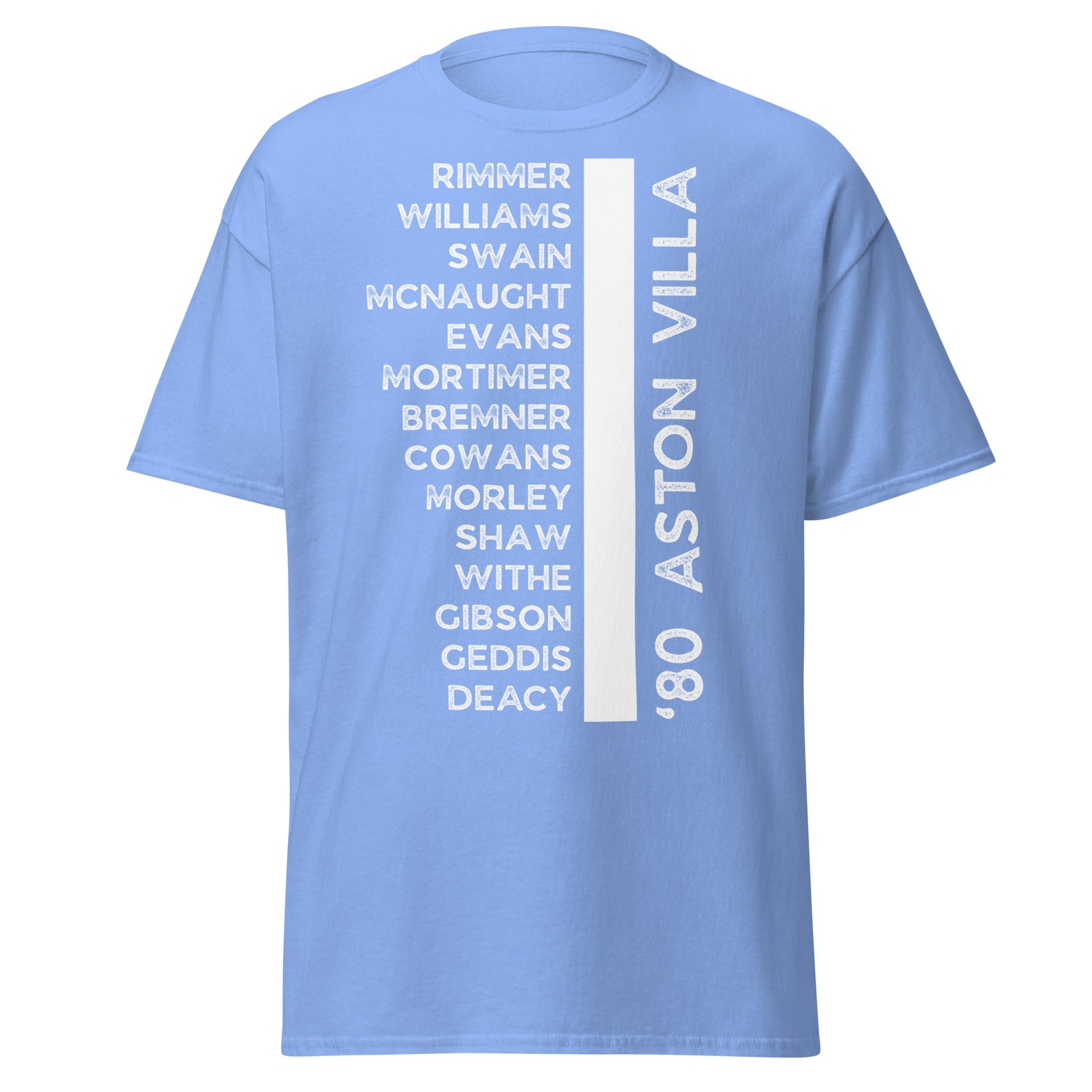'80 Aston Villa Legends T-Shirt - 1981 Title Winners Tee - Carolina Blue - T-Shirts Online