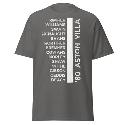 '80 Aston Villa Legends T-Shirt - 1981 Title Winners Tee - Charcoal - T-Shirts Online