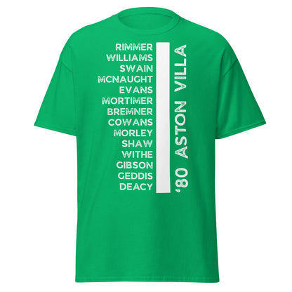 '80 Aston Villa Legends T-Shirt - 1981 Title Winners Tee - Irish Green - T-Shirts Online