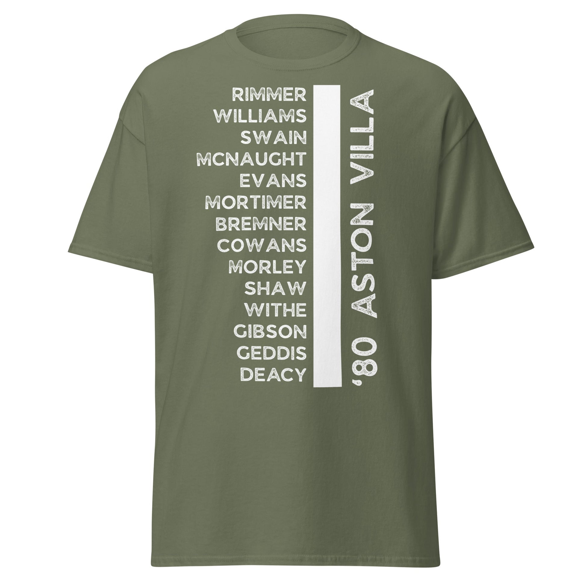 '80 Aston Villa Legends T-Shirt - 1981 Title Winners Tee - Military Green - T-Shirts Online