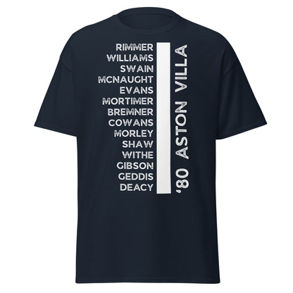 '80 Aston Villa Legends T-Shirt - 1981 Title Winners Tee - Navy - T-Shirts Online