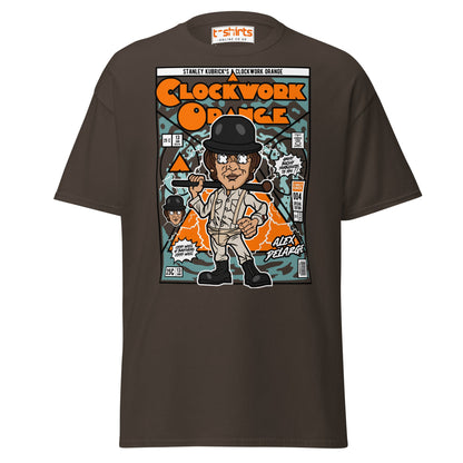 A Clockwork Orange Funko Style Alex DeLarge T-Shirt - Dark Chocolate - T-Shirts Online