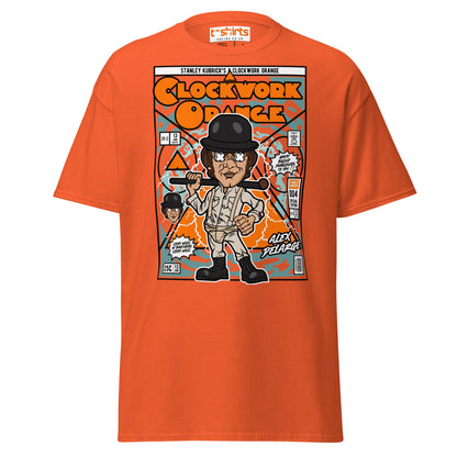 A Clockwork Orange Funko Style Alex DeLarge T-Shirt - Orange - T-Shirts Online