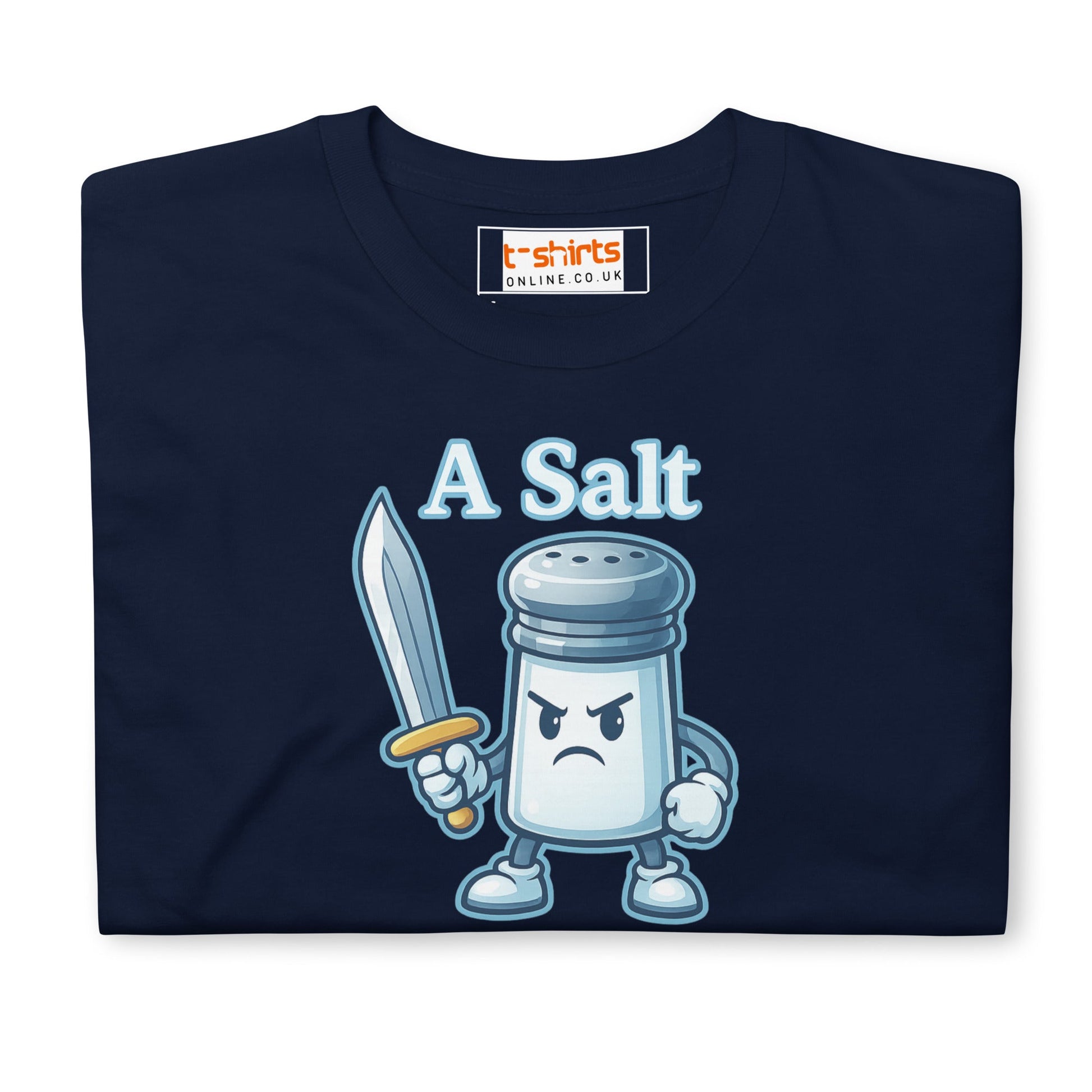 A Salt With a Deadly Weapon T-Shirt | Funny Pun Tee - Black - T-Shirts Online