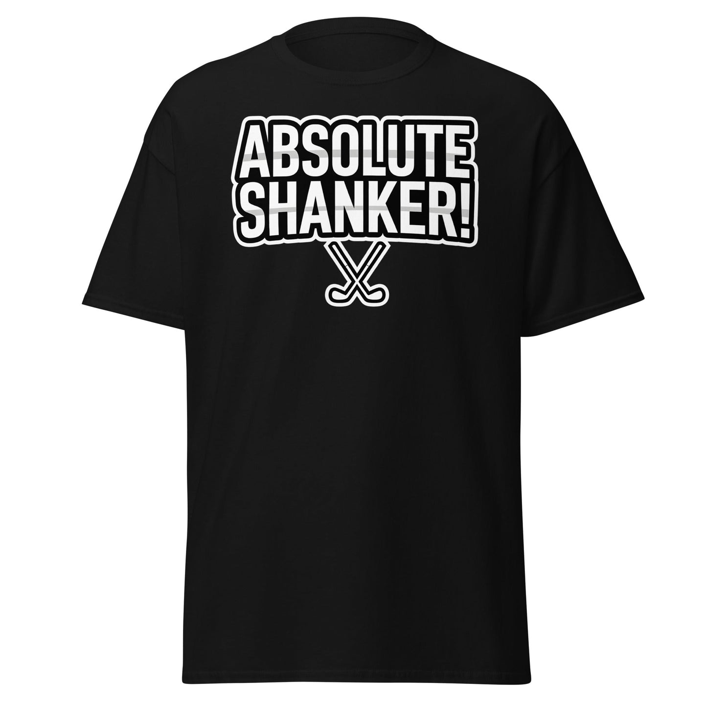 Absolute Shanker Funny Golf T-Shirt - Humorous Golfer Tee - Black - T-Shirts Online