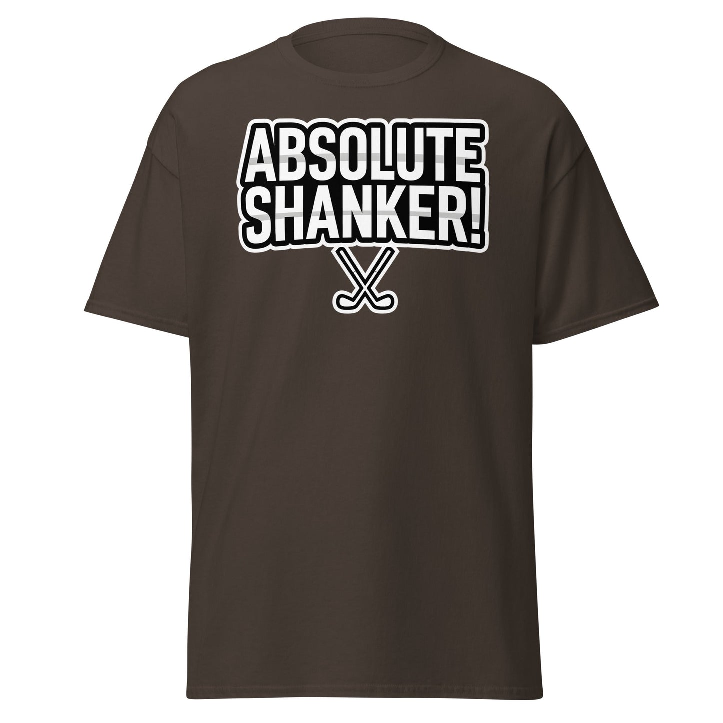 Absolute Shanker Funny Golf T-Shirt - Humorous Golfer Tee - Dark Chocolate - T-Shirts Online