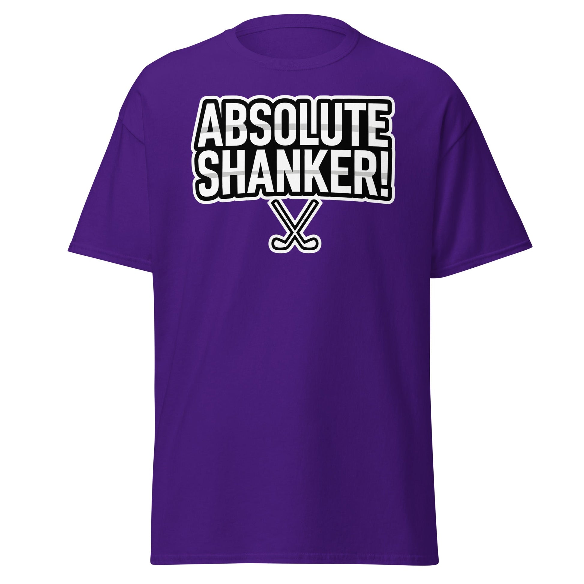 Absolute Shanker Funny Golf T-Shirt - Humorous Golfer Tee - Purple - T-Shirts Online