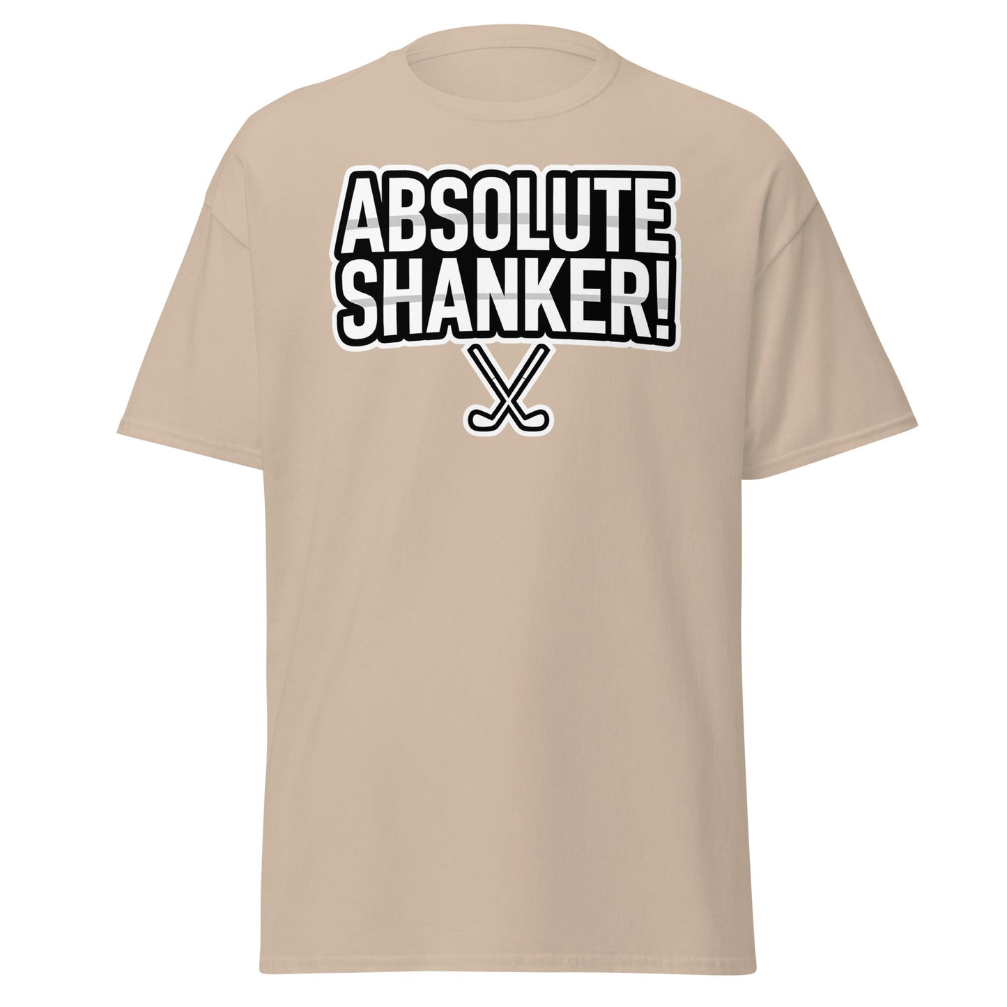 Absolute Shanker Funny Golf T-Shirt - Humorous Golfer Tee - Sand - T-Shirts Online