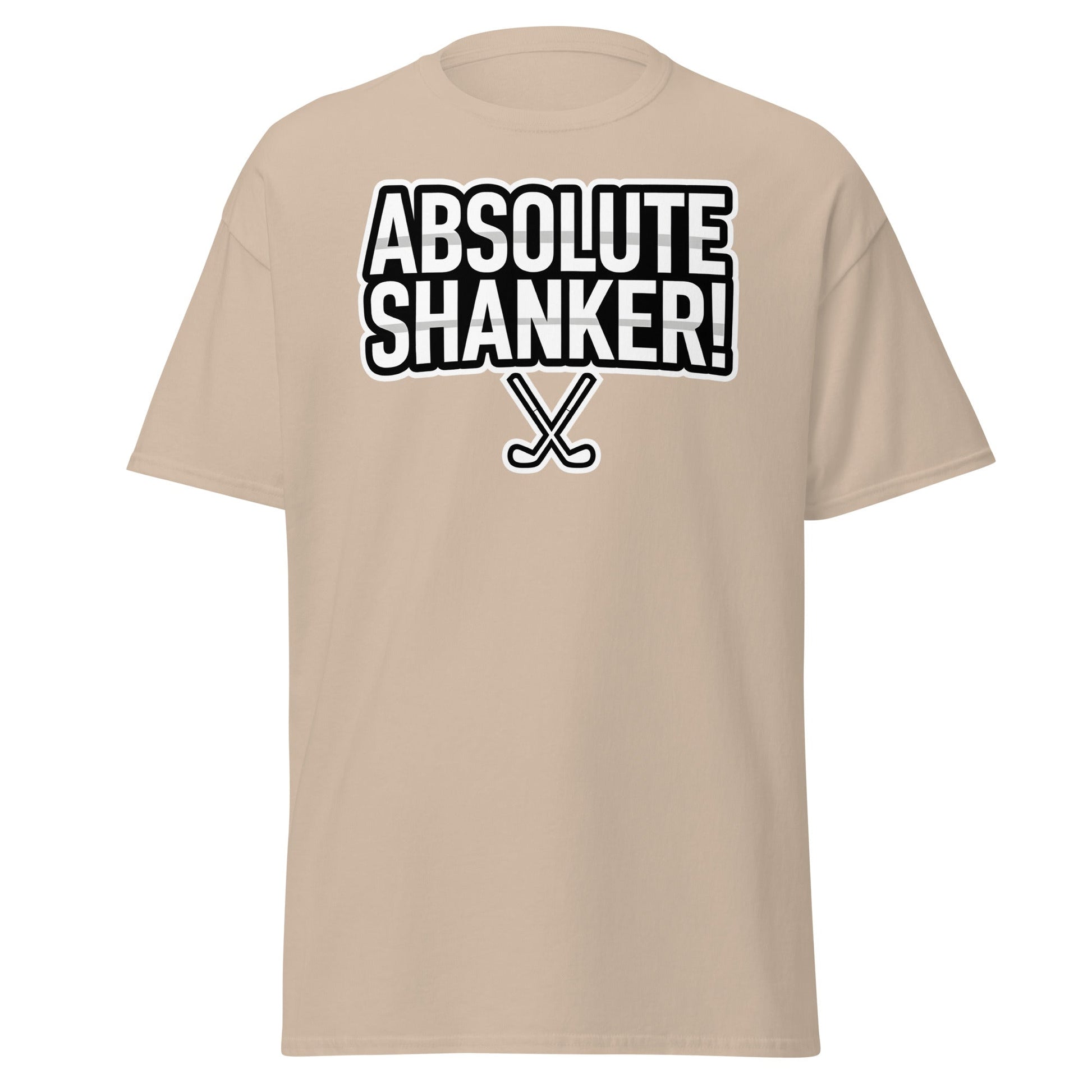 Absolute Shanker Funny Golf T-Shirt - Humorous Golfer Tee - Sand - T-Shirts Online
