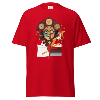 Abstract Face | Unusual T-Shirt - Red - T-Shirts Online