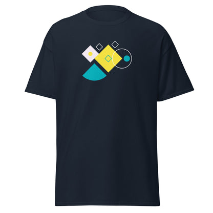 Abstract Geometry | Abstract T-Shirt - Navy - T-Shirts Online