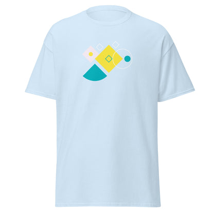 Abstract Geometry | Abstract T-Shirt - Light Blue - T-Shirts Online