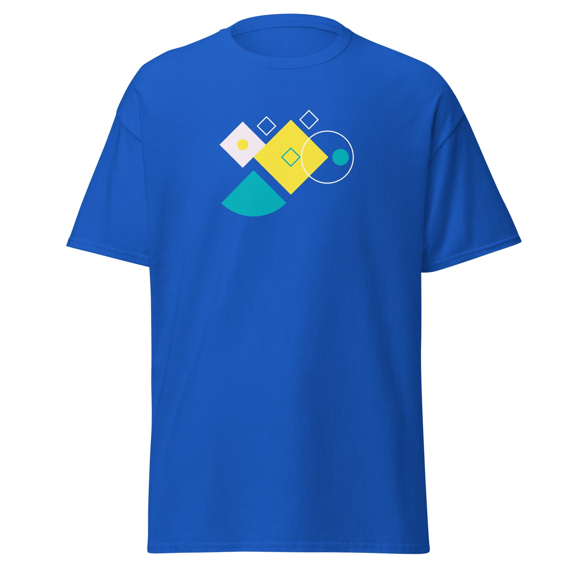 Abstract Geometry | Abstract T-Shirt - Royal - T-Shirts Online