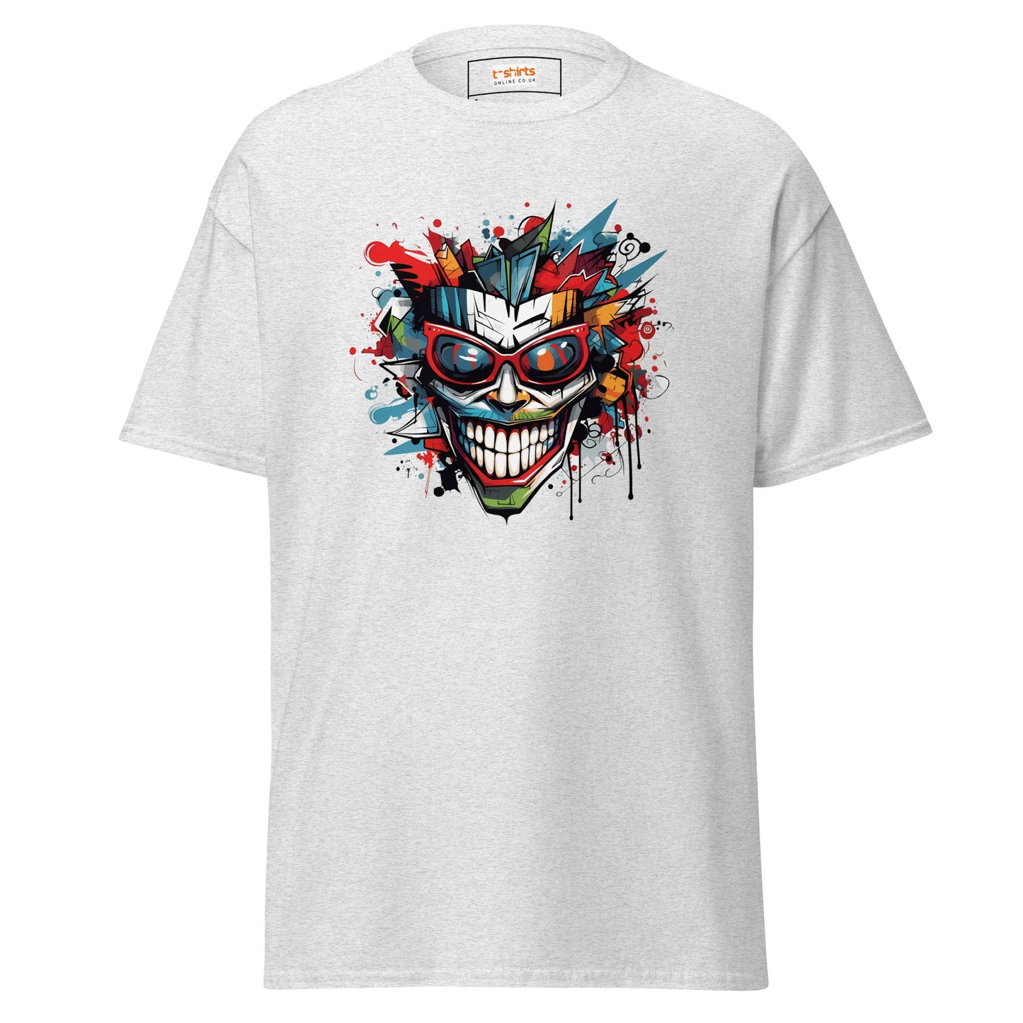 Abstract Joker | Geo T-Shirt - Ash - T-Shirts Online