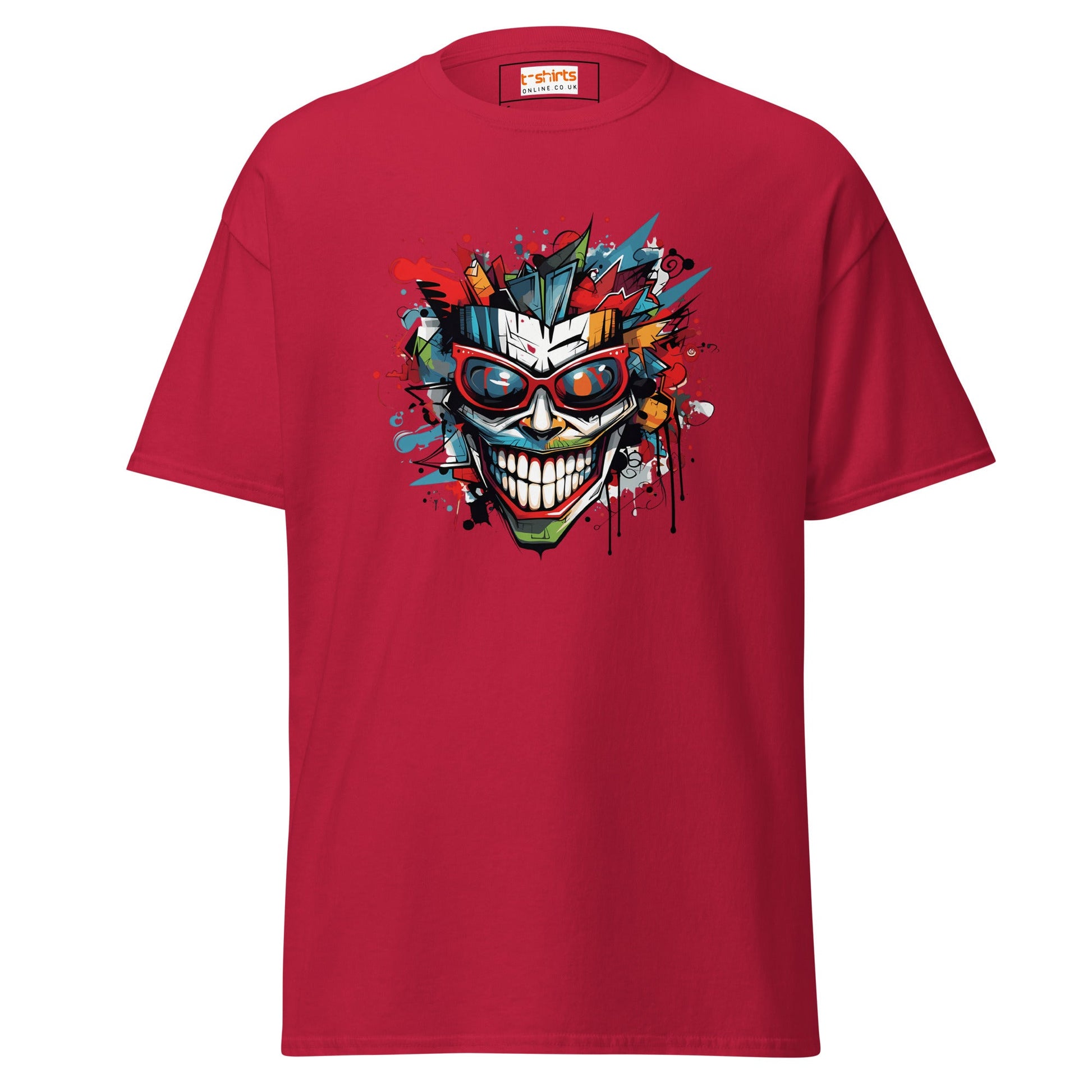 Abstract Joker | Geo T-Shirt - Cardinal - T-Shirts Online