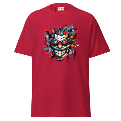 Abstract Joker | Geo T-Shirt - Cardinal - T-Shirts Online