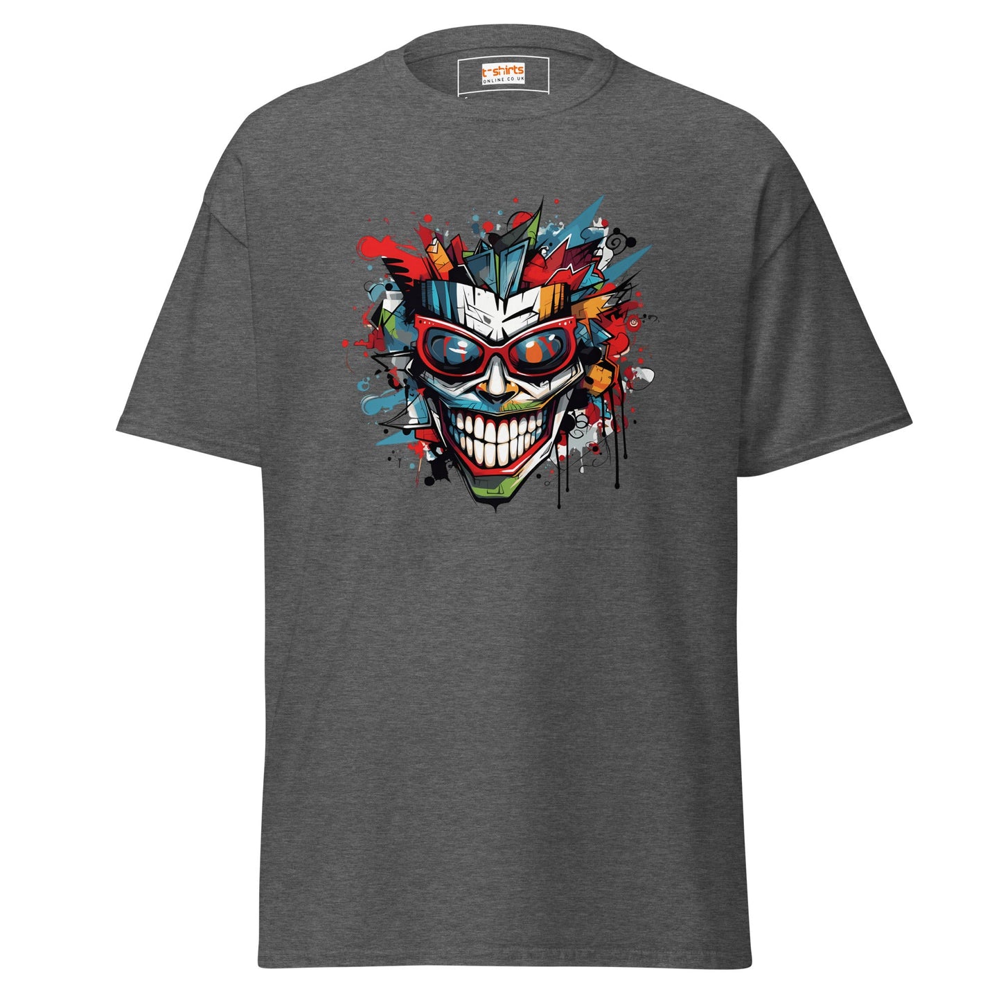 Abstract Joker | Geo T-Shirt - Dark Heather - T-Shirts Online