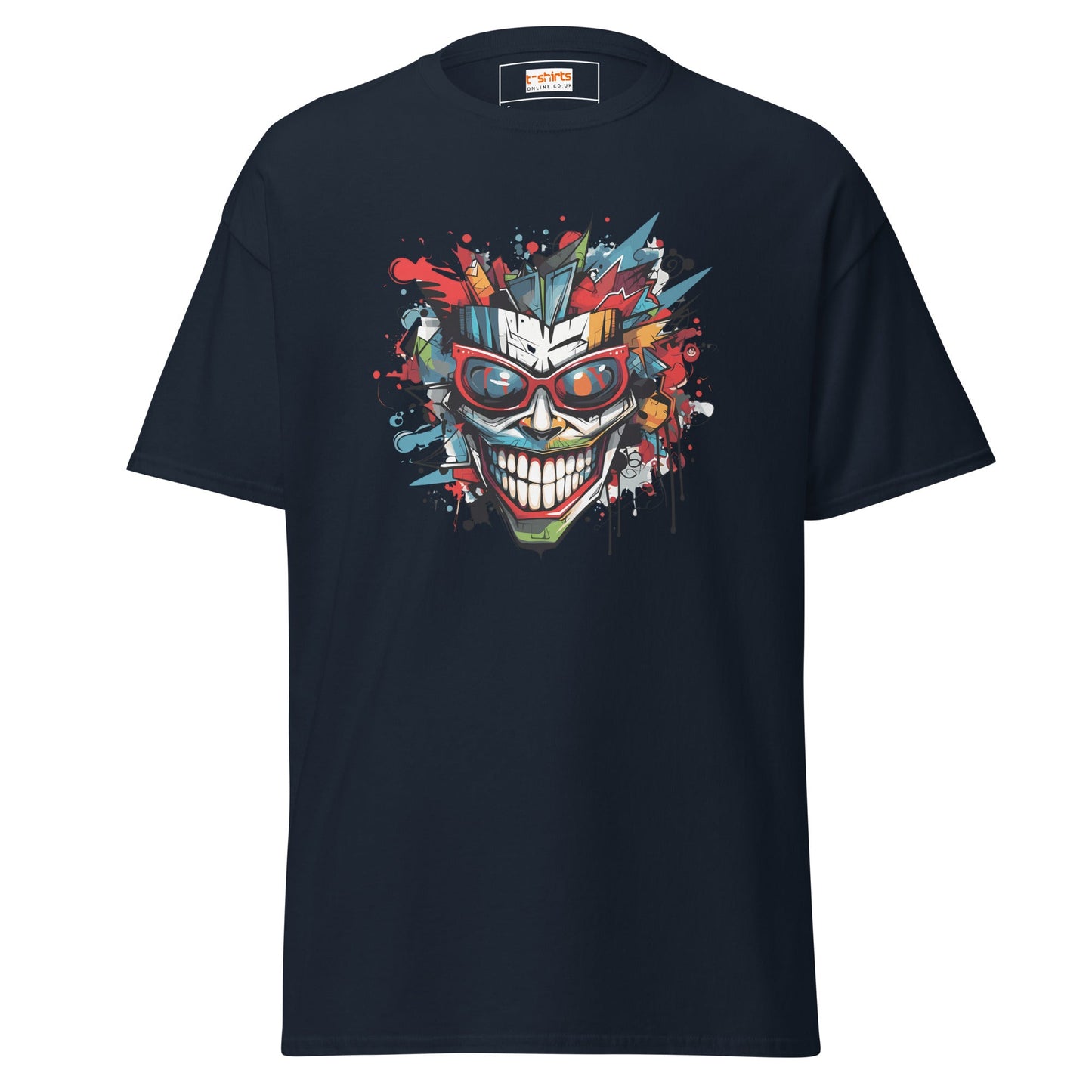 Abstract Joker | Geo T-Shirt - Navy - T-Shirts Online