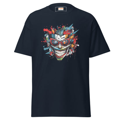 Abstract Joker | Geo T-Shirt - Navy - T-Shirts Online