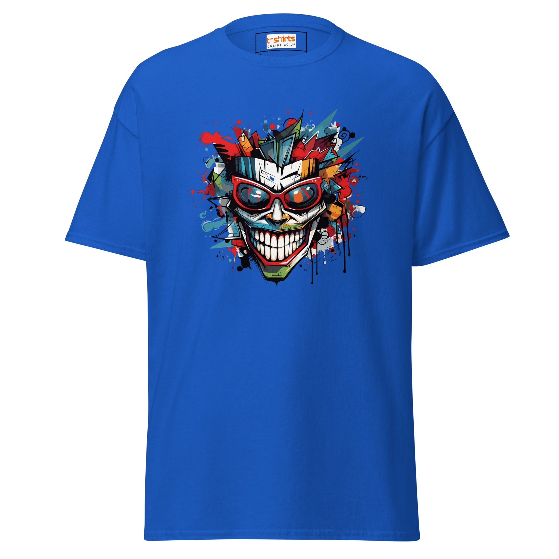 Abstract Joker | Geo T-Shirt - Royal - T-Shirts Online
