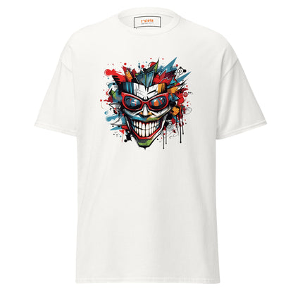 Abstract Joker | Geo T-Shirt - White - T-Shirts Online
